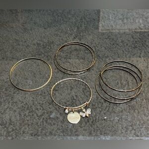Multiple Gold / Bronze Bangles Bundle